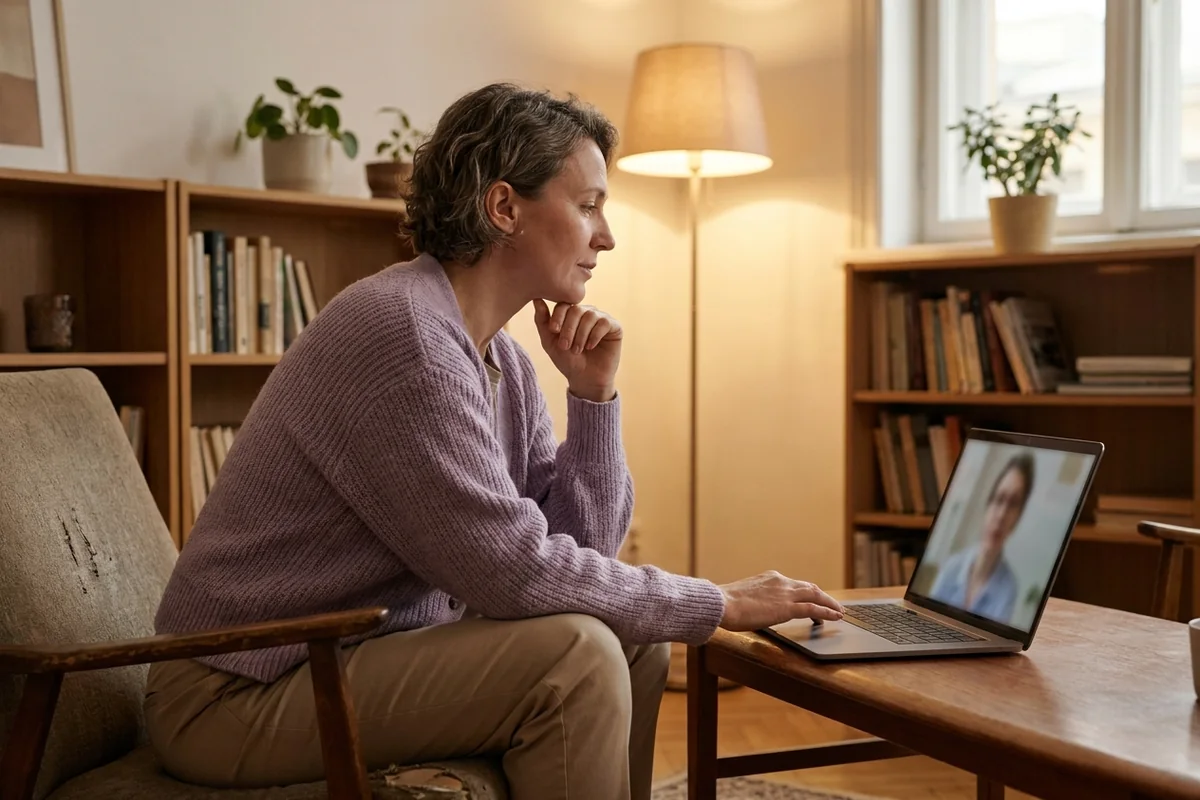 Atendimento psicológico online — sessão por vídeo